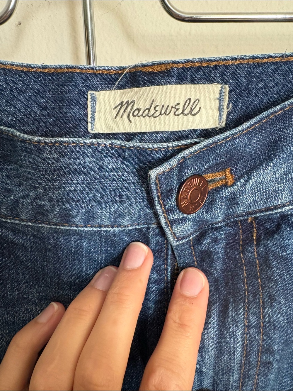 Madewell The Perfect Summer Jean Size 32 Distressed Raw Hem - Picture 2 of 6
